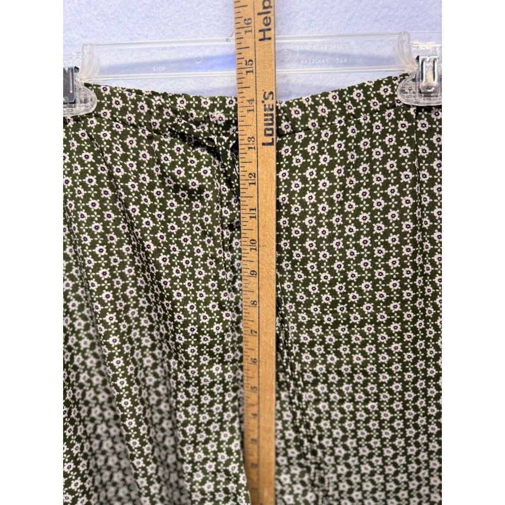BIA Womens Floral Wide-Leg Pants With Elastic Waist & Drawstring - Picture 5 of 7